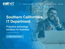 Tablet Screenshot of calnettech.com